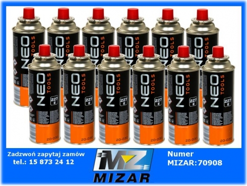 Gaz nabój kartusz 220g 400ml do kuchenki NEO x12-58061