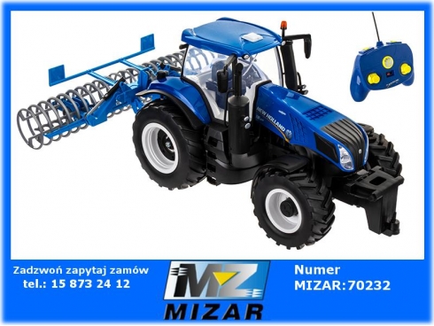 Zdalnie sterowany ciągnik  New Holland T8.320 Maisto + Wał Lemken Variopack K Bruder 90025 02222-58288