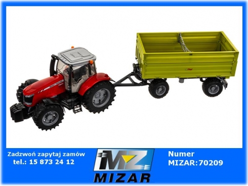 Ciągnik Massey Ferguson 7600 + przyczepa wywrotka-58229