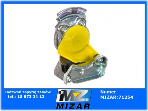 Złącze pneumatyczne twarde M22x1,5 żółte Wabco 4522000120-58333