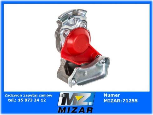 Złącze pneumatyczne twarde M22x1,5 czerwone Wabco 4522000110-58334