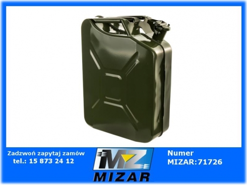 Kanister pojemnik metalowy blaszany 20L na paliwo diesel-58380