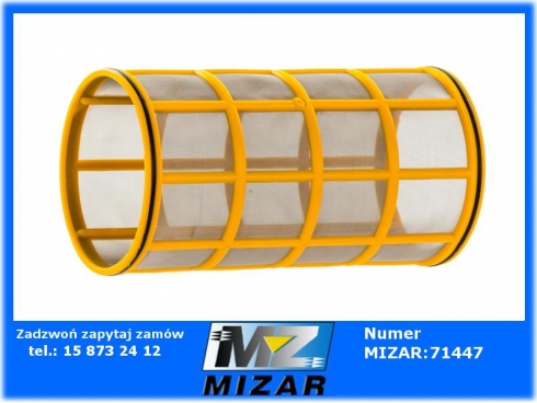 Wkład sito filtra ssawnego dużego żółty MESH 80 108x200mm Agroplast-58454