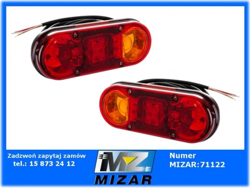 Lampy zespolone żarówka Led tylna 12V 24V lewa prawa z oświetleniem tablicy rejestracyjnej światło pozycyjne diodow