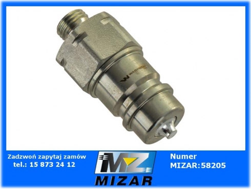 Szybkozłącze Hydrauliczne Złącze Euro Wtyczka M14x1,5 WARYŃSKI 9100814W ISO 7241-A-58650