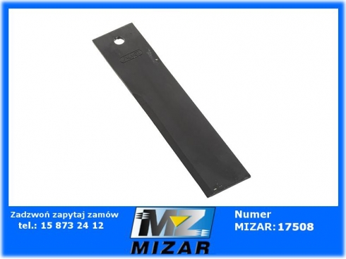 Nóż rozdrabniacza słomy przeciwtnący 185x40x3mm fi 9 Bizon 5961490130 Żukowo Dyminy-59098