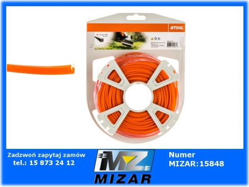 Żyłka tnąca 4-kątna 2,4mm rolka 83m oryginał Stihl-59066