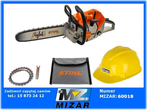 Piła Zabawka STIHL Pilarka dla dziecka + kask ochronny Bruder-59083