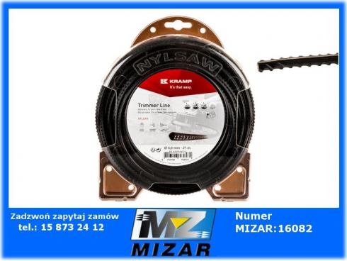 Żyłka tnąca 4-kątna 4mm rolka 21m Nylsaw-59069