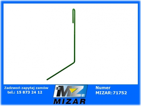 Palec zagarniający długi lewy 430x7mm Amazone D7 3751300-59002