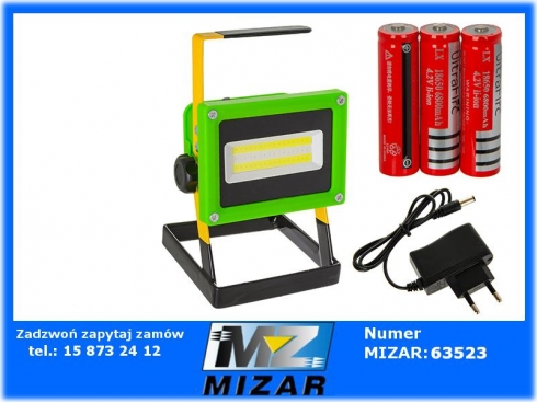 Halogen przenośny lampa Led 30W akumulator-59196