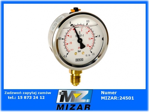 Manowakuometr 1/4" dół zakres od -1 do 1,5 BAR-59264