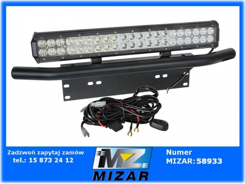 Zestaw off road panel led 126W wspornik instalacja do tablicy rejestracyjnej-59220