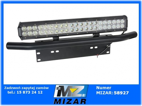 Zestaw off road panel led 126W + wspornik czarny do tablicy rejestracyjnej-59219