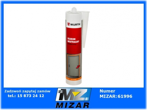 Silikon neutralny bezbarwny 310ml Wurth-59477