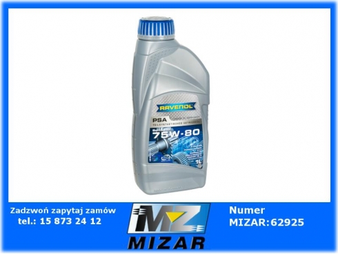 Ravenol PSA SAE 75W-80 75W80 1l olej przekładniowy półsyntetyczny-59878