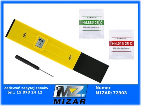 Elektroniczny miernik pH wody Tester ATC-60244