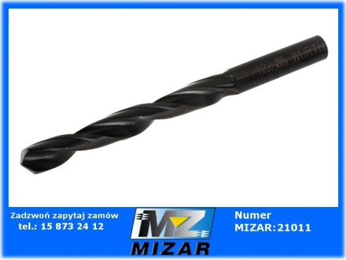 Wiertło spiralne do metalu B200 HSS DIN338 12mm WURTH-60385