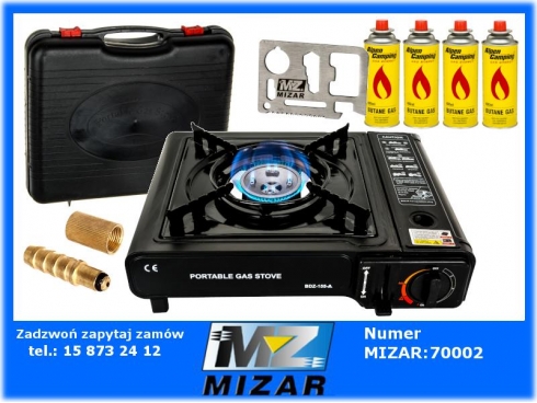 Kuchenka gazowa turystyczna 2w1+ 4x GAZ + GRATIS-60373