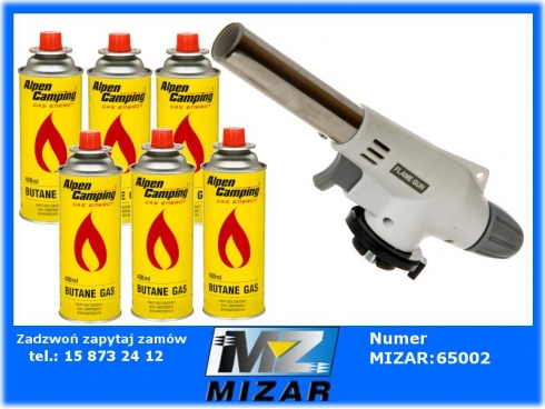 PALNIK GAZOWY KARTUSZ GAZ PIEZO CERAMICZNY AUTOMATYCZNY+ 6x GAZ-60365