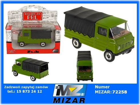 Żuk z plandeką 1:43 zielony Kolekcja PRL Daffi-60447