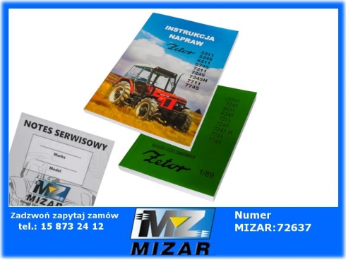 Instrukcja napraw + katalog części ZETOR 5211-7745-60561