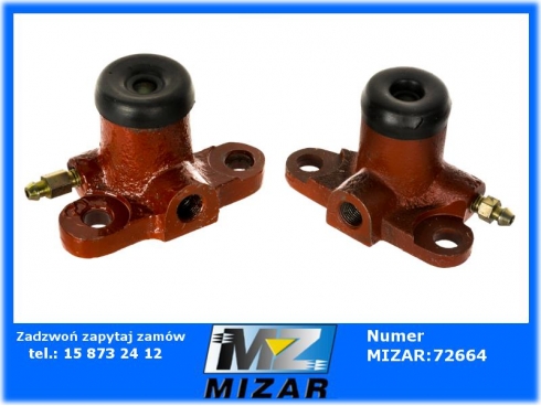 Zestaw cylinerków hamulcowych nożnych fi 22mm Zetor C-385 kompletnych 83227912 83227911 72452616 72452615 83227902 832