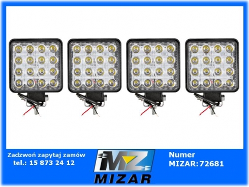 Lampa robocza halogen LED szperacz 16 LED12V 24V 4 sztuki-60787