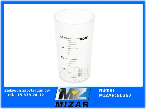 Naczynie pomiarowe miarka kubek 200ml BOTT-60946