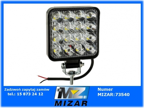 Lampa robocza halogen szperacz 16 LED 12 24V mini-60983