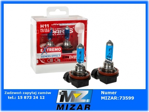 Żarówki H11 EinParts EXTREMO 12V 55W Xenon Effect 2 sztuki para-61080