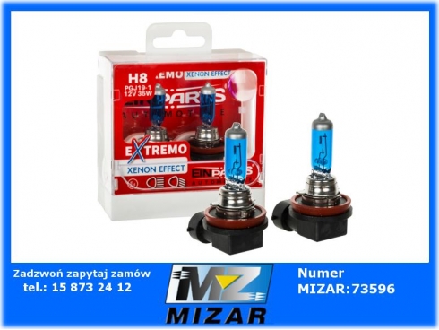 Żarówki H8 EinParts EXTREMO 12V 35W Xenon Effect 2 sztuki para-61079