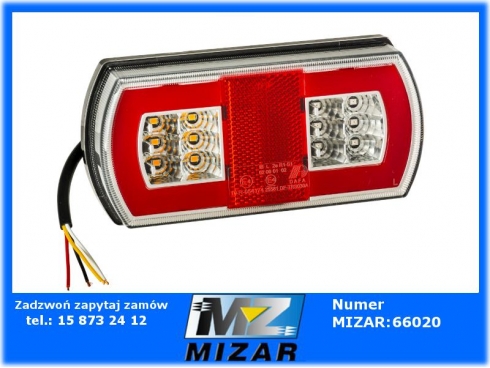 Lampa tylna zespolona lewa Led Glo-trac E4 12V 24V-61270