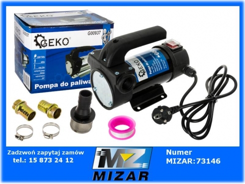 Pompa do spuszczania paliwa ropy oleju 50l/min. 230V 180W-61432