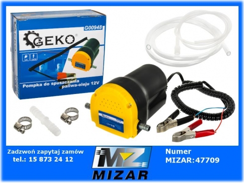 Pompa do spuszczania paliwa ropy oleju 5l/min. 12V 100W-61431