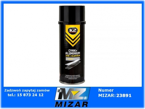 Cynk + aluminium spray 400ml K2 L352-61609