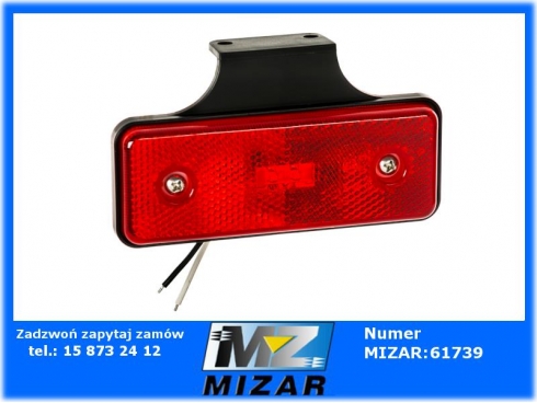 Lampa obrysowa obrysówka Led 12V 24V czerwona-61742