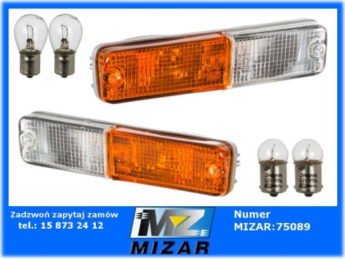 Lampy przednie reflektory Polonez Lublin Horpol + żarówki-61883