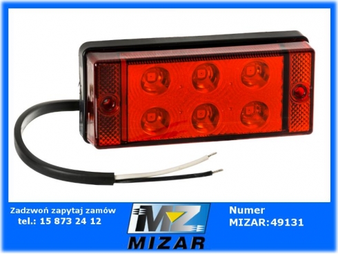 Lampa tylna przeciwmgielna 6 LED12V 24V Horpol-61852