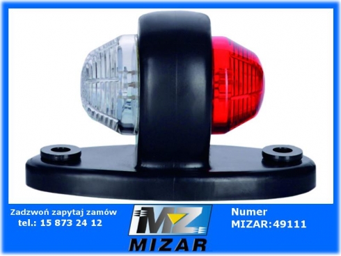 Lampa obrysowa przyczepy naczepy 2 LED 12V 24V Horpol-61869