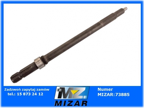 Wałek odbioru mocy 1" Z6 615mm Massey Ferguson 532899M1 M532899-61907