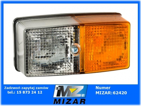 Lampa przednia kierunkowskazu 125x63x49mm Deutz Fendt 04308218 04363319 04439567 4439567 HELLA-62015