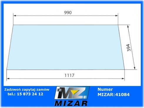 Szyba tylna Same Siac Taurus 60 Centurion 75 0.9200.215.0-62502