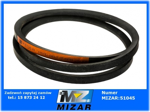 Pas klinowy SPB-2500 SPB 2500 kosiarka Teger Hard Belt-62911