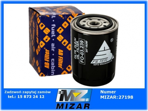 Filtr oleju puszkowy 3/4" MTZ D-245 2451017030-63172