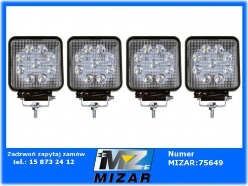 Lampa robocza 27 LED halogen szperacz 108W zestaw 4 sztuki-63261