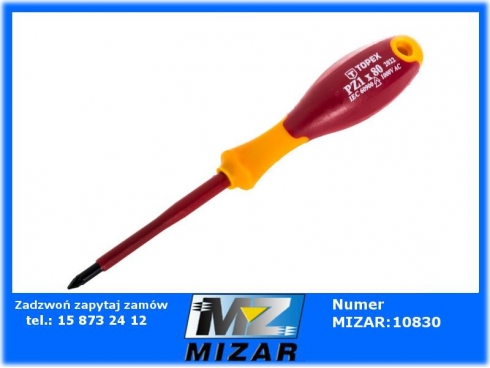 Wkrętak krzyżowy Pozdriv PZ1 x 80mm 1000V TOPEX 39D479-63472