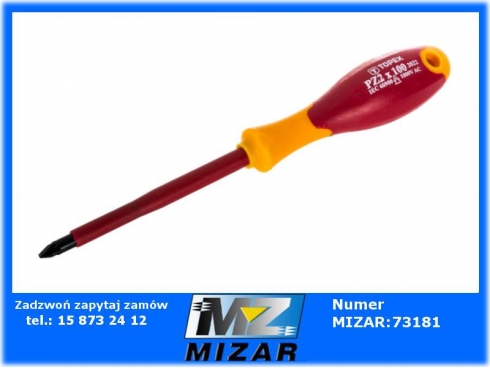 Wkrętak krzyżowy Pozdriv PZ2 x 100mm 1000V TOPEX 39D480-63540