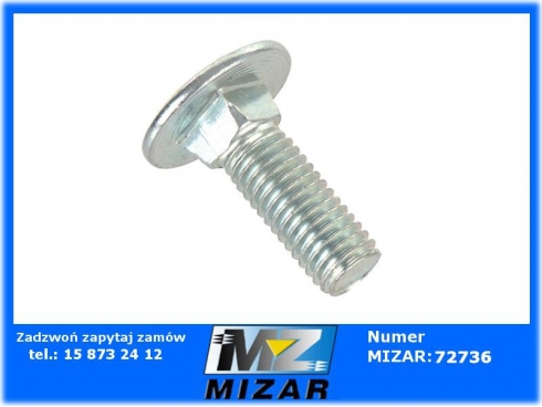 Śruba zamkowa M10x30 kl. 8.8 DIN603-63586