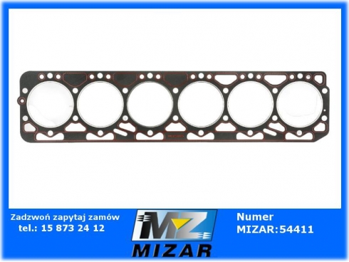 Uszczelka głowicy silikon 6-cyl. 2 otwory 1,5mm C-385 Oryginał Ursus-63791